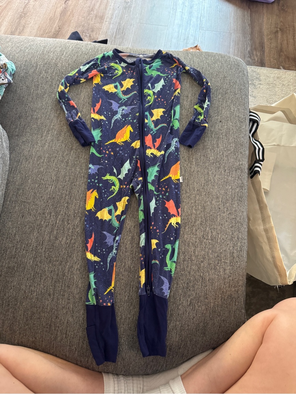 Little Sleepies Zippy Dragon Galaxy Size 2T